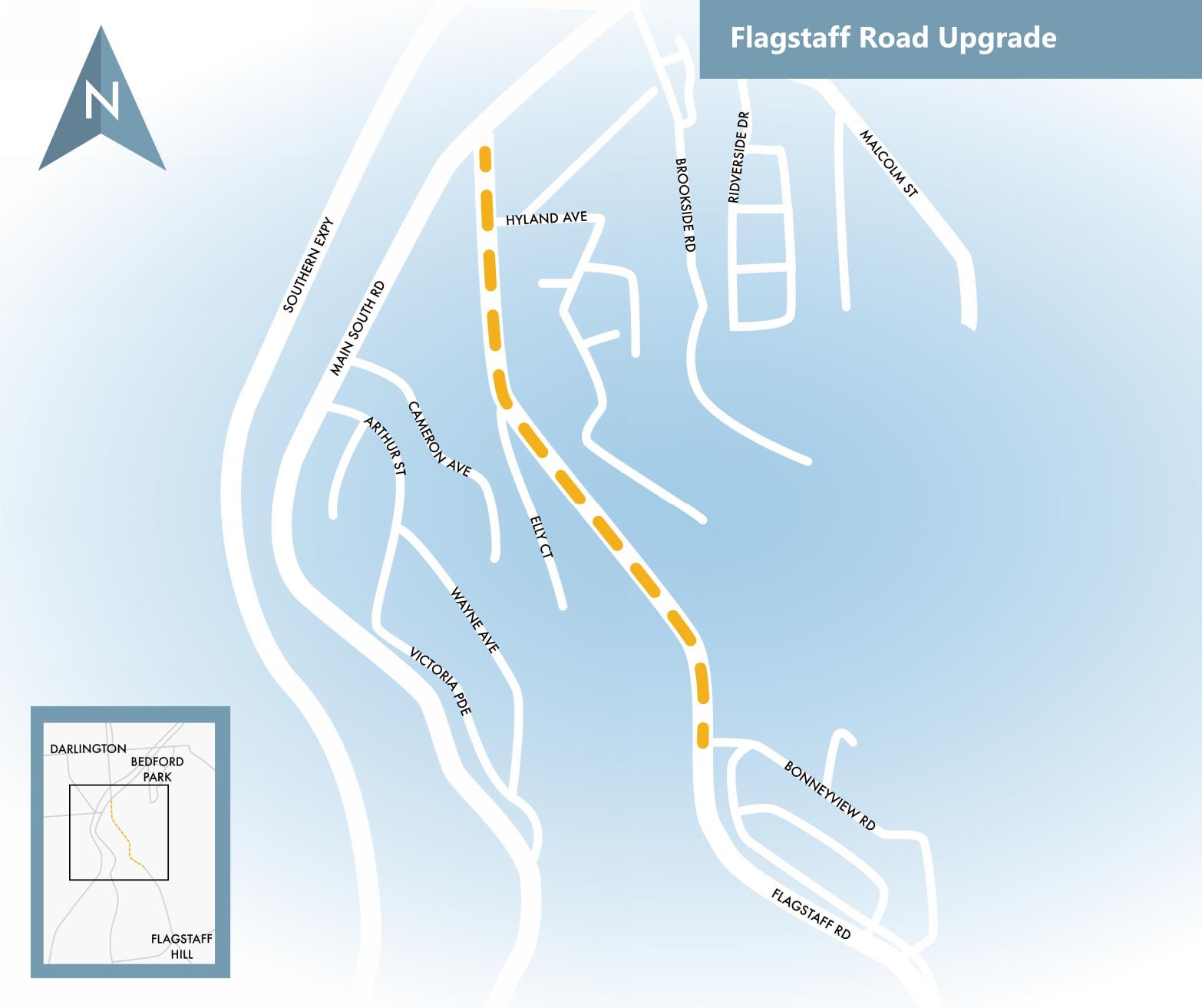 Flagstaff Road map