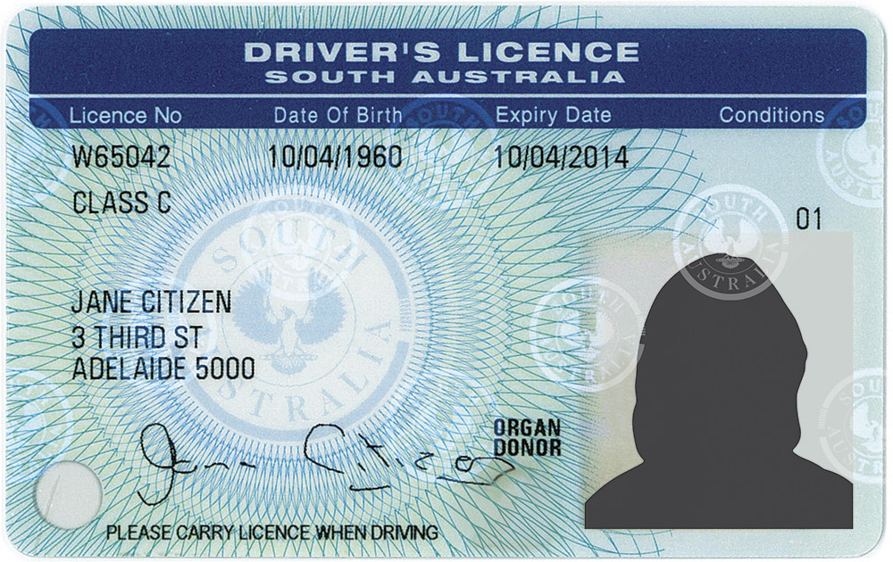 Sample Driver Licence
