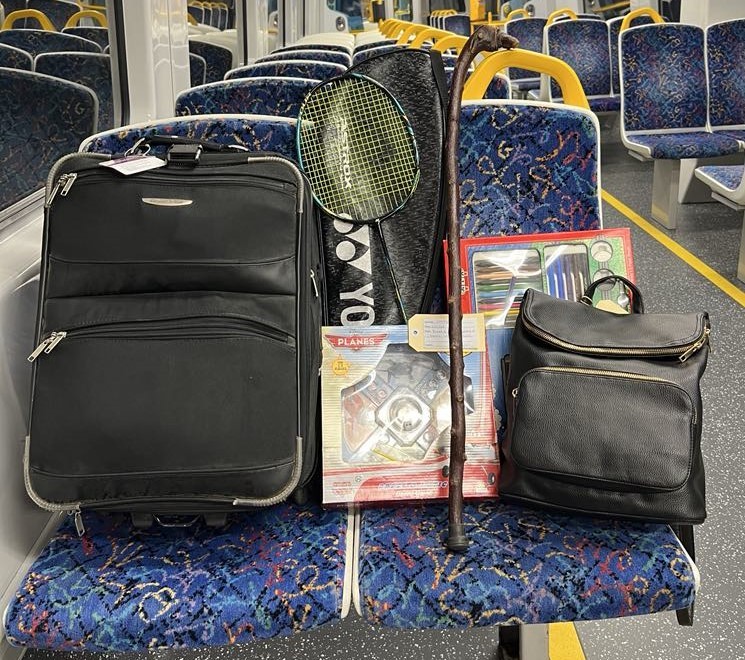 Lost items on train