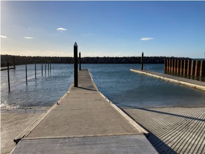 West Beach boat ramp upgrade complete