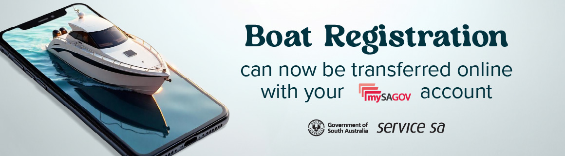 Boat registration can now be transferred online with your mySAGOV account