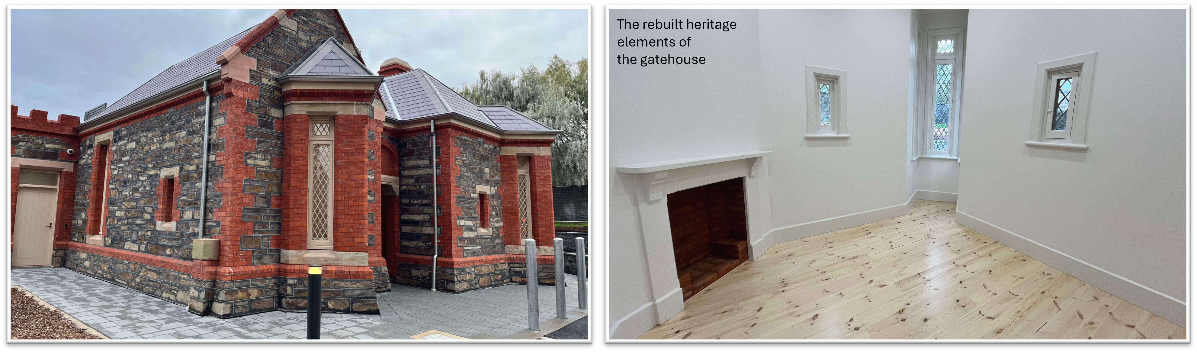 The new sections of the Urrbrae Gatehouse 