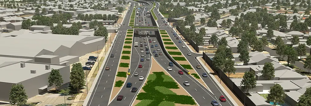 Artist's impression of the road