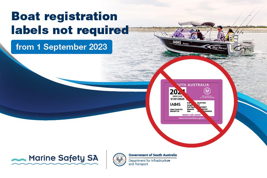 Boat Registration Labels. No Longer Required.